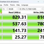 CrystalDiskMark Crucial X6 8GiB