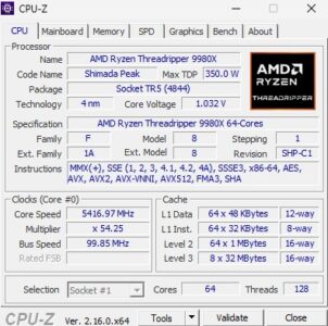 AMD Ryzen Threadripper 9980X Task Manager - ServeTheHome