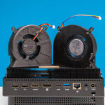 GMKtec EVO X2 Dual Fans Removed Close