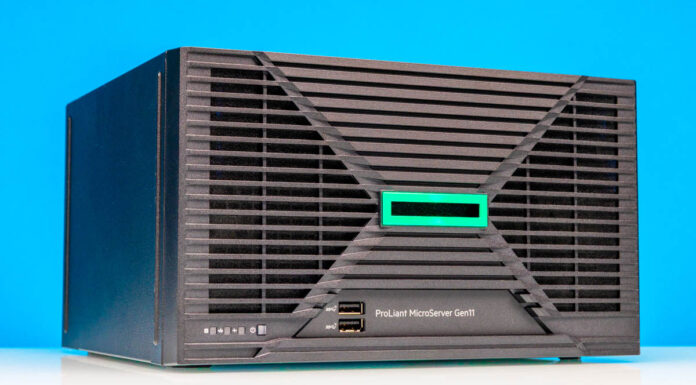 HPE ProLiant MicroServer Gen11 Review Great New Mini Server HPE ProLiant MicroServer Gen11 Front Hero 1