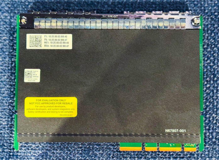This is the New Double Wide NIC with 8x 25GbE Ports Using the Intel ...