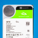 Seagate Barracuda 28TB HAMR Front Label Close