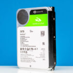 Seagate Barracuda 28TB HAMR Front Label Angle 1