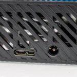 Seagate Expansion 28TB USB Desktop Hard Drive Data And Power Close