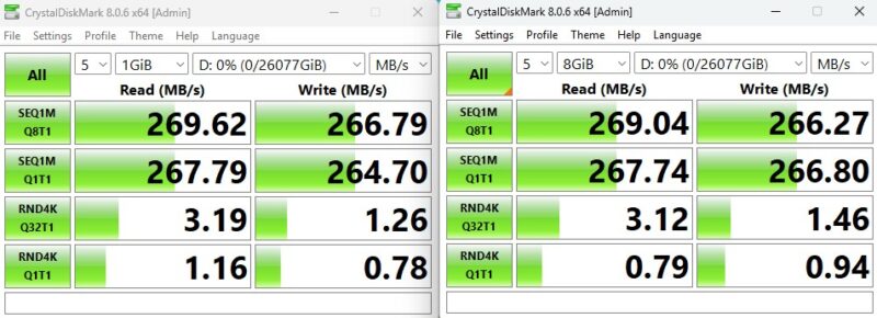 Seagate 28TB Expansion Desktop Hard Drive CrystalDiskMark