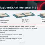 Stacking of logic on DRAM interposer in 3D