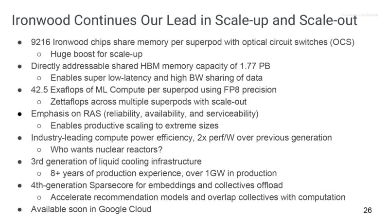 Ironwood Continues Our Lead in Scale-up and Scale-out