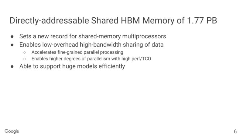 Directly-addressable Shared HBM Memory of 1.77 PB