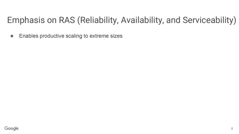 Emphasis on RAS (Reliability, Availability, and Serviceability)