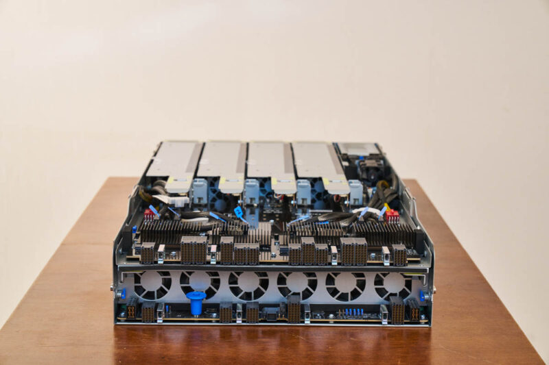 ASUS ESC A8A E12U PCIe Tray Connectors