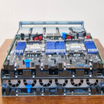 ASUS ESC A8A E12U PCIe Tray Overview With Motherboard On Top