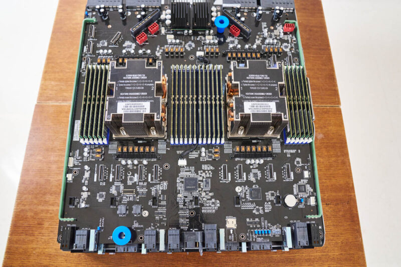 ASUS ESC A8A E12U PCIe Tray Overview With Motherboard On Top Overview 2