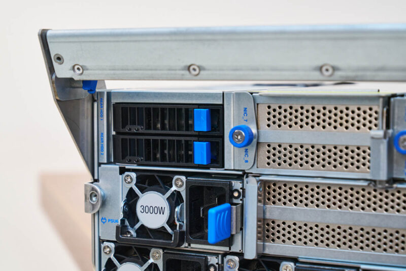 ASUS ESC A8A E12U PCIe Tray Rear Storage