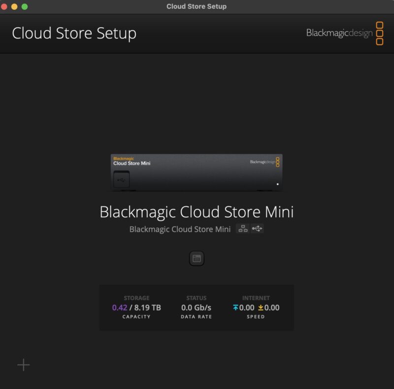 Blackmagic Cloud Store Setup Blackmagic Cloud Store Mini 8TB