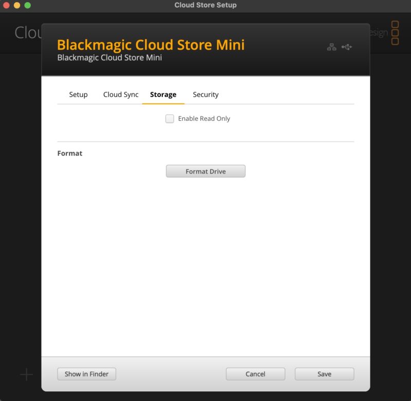 Blackmagic Cloud Store Setup Blackmagic Cloud Store Mini 8TB Storage Read Only Format