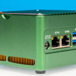 CWWK Pocket Nas Pocket PC Green Front Angled 2