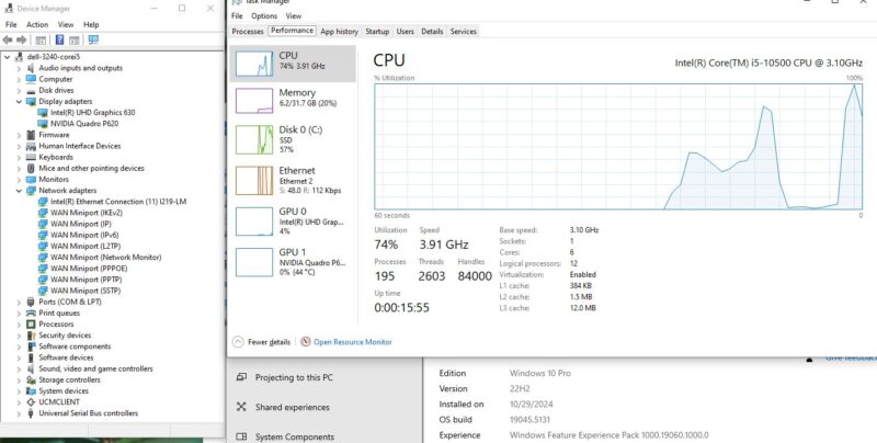 Dell Precision 3240 Device Manager