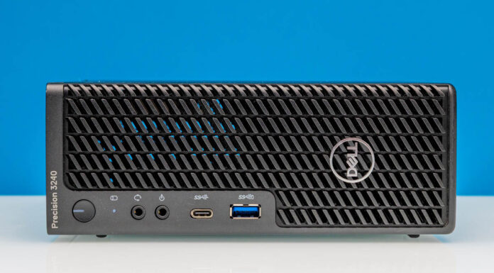 Dell Precision 3240 Compact Mini PC with PCIe Card Slot Overview Dell Precision 3240 Front 1