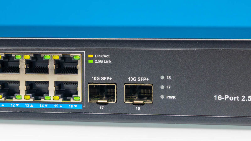 GiGaPlus GP S25 1602 16 Port 2.5G Ethernet Switch With 2x10G SFP+ 10G Ethernet Ports 1