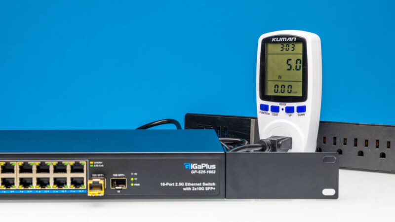 GiGaPlus GP S25 1602 16 Port 2.5G Ethernet Switch With 2x10G SFP+ Power Consuption 10G 1