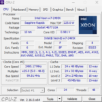 Intel Xeon W7 2495X CPU Z