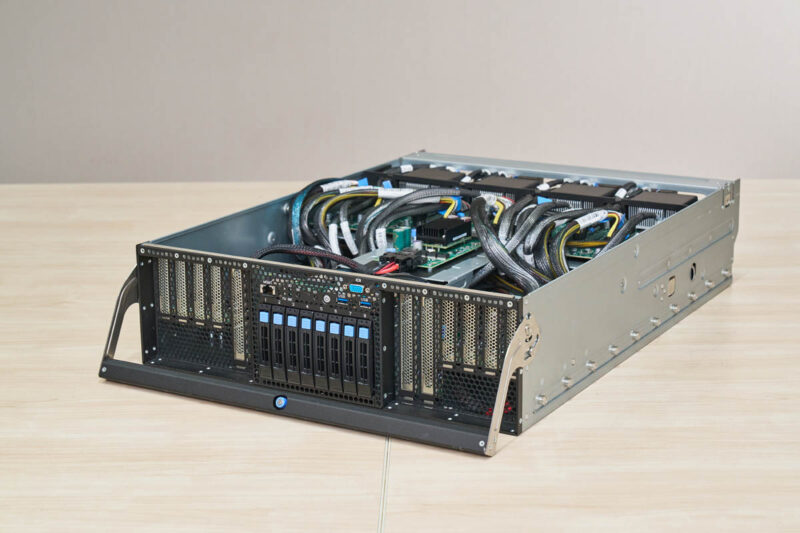 MiTAC G8825Z5 AMD EPYC CPU Tray Front Angle