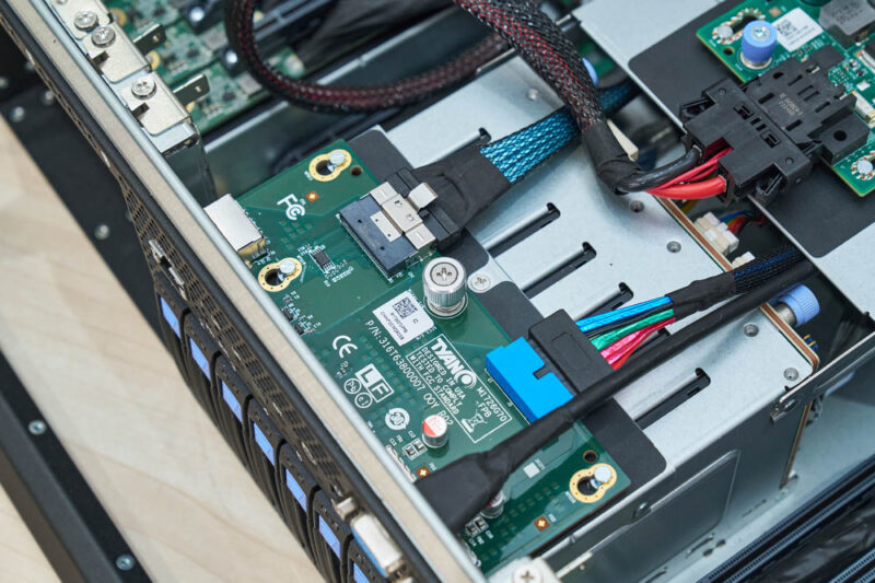 MiTAC G8825Z5 AMD EPYC CPU Tray Front IO Board