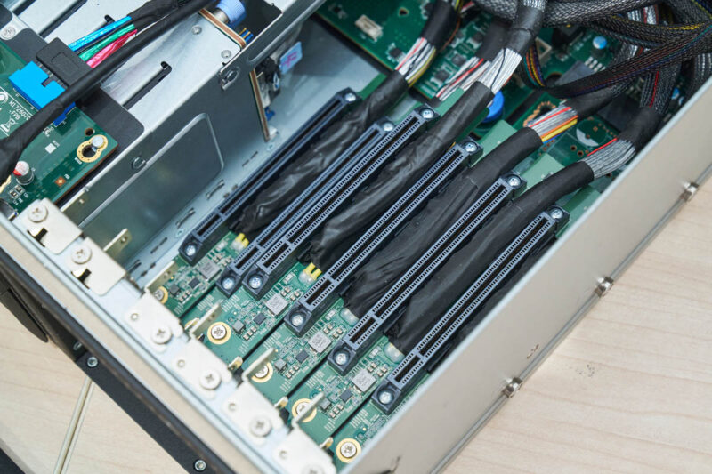 MiTAC G8825Z5 AMD EPYC CPU Tray Front PCIe Slots 1