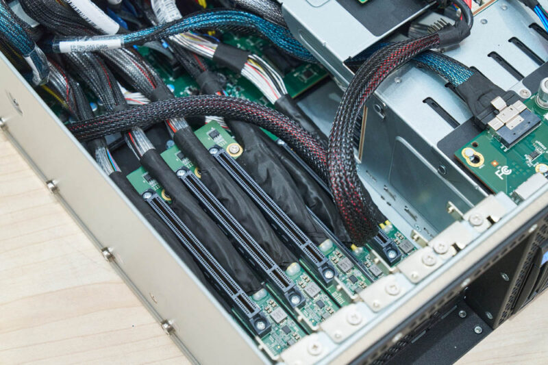 MiTAC G8825Z5 AMD EPYC CPU Tray Front PCIe Slots 2