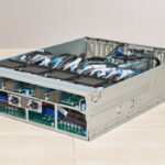 MiTAC G8825Z5 AMD EPYC CPU Tray Internal Connector Side Angle