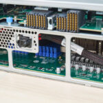 MiTAC G8825Z5 AMD EPYC CPU Tray Internal Connector Side CPUs Below