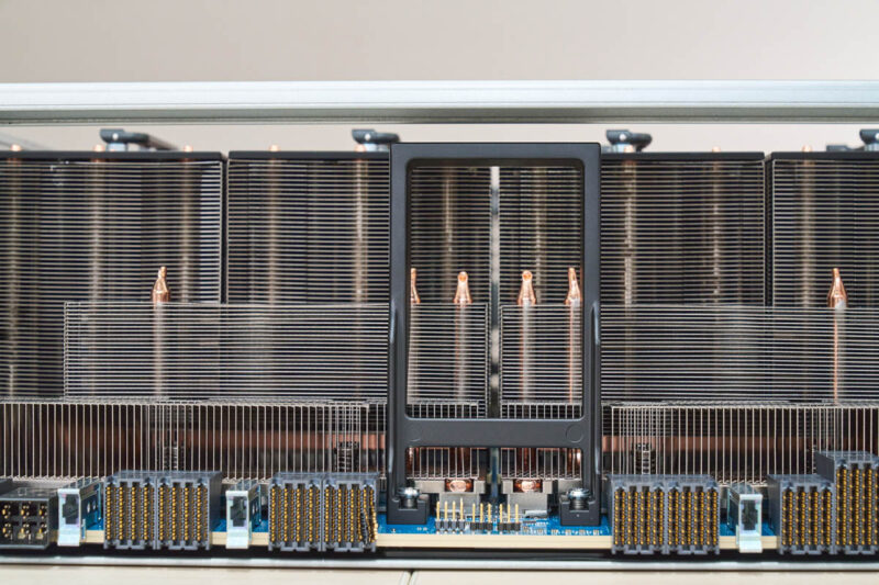 MiTAC G8825Z5 AMD Instinct MI325X GPUs UBB Center Connector Side