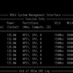 MiTAC G8825Z5 AMD Instinct MI325X rocm-smi