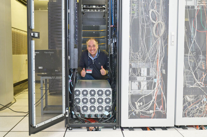 MiTAC G8825Z5 Running In Rack With Patrick