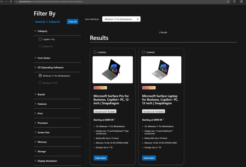 Microsoft Windows 11 Pro For Workstations Devices On Microsoft Accessed 2025 08 19