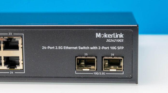 Mokerlink 2G24210GS 24-Port 2.5GbE and 2-Port 10G Network Switch Review Mokerlink 2G24210GS 10G +2.5G Ports 1