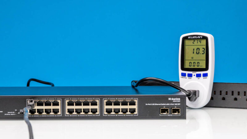 Mokerlink 2G24210GS Power Consumption 3