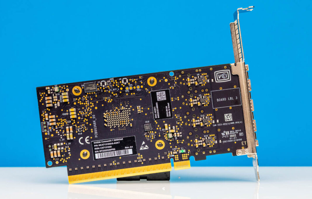 NVIDIA ConnectX-7 Quad Port 50GbE SFP56 Adapter Review - ServeTheHome