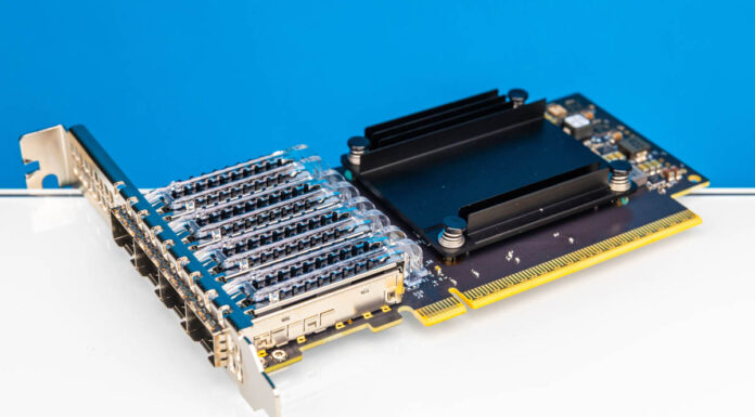 NVIDIA ConnectX-7 Quad Port 50GbE SFP56 Adapter Review NVIDIA ConnectX 7 Quad Port 50GbE SFP56 Adapter 5