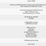 NVIDIA Jetson AGX Thor Developer Kit Specs Table