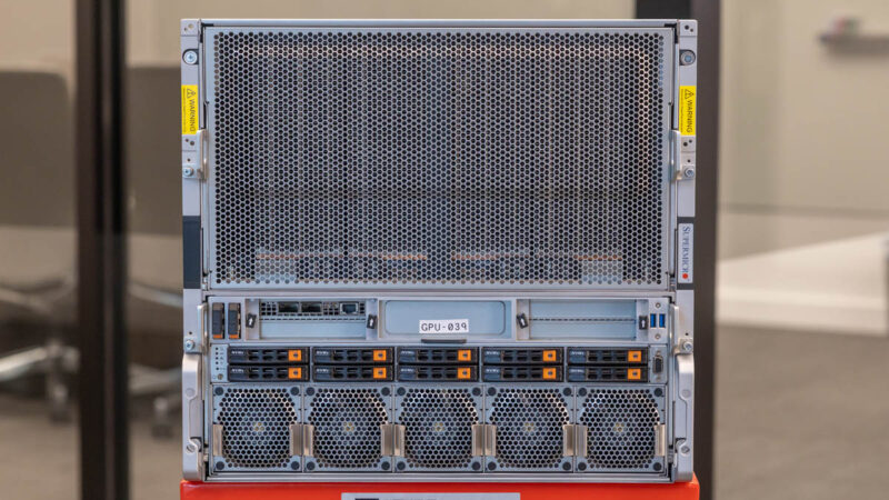 Supermicro Lambda Cologix Supermicro Nvidia HGX B200 8GPU Front 1