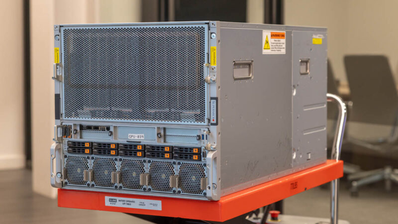 Supermicro Lambda Cologix Supermicro Nvidia HGX B200 8GPU Front Angled 1