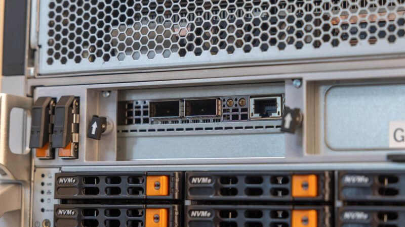 Supermicro Lambda Cologix Supermicro Nvidia HGX B200 8GPU Front Ports 2