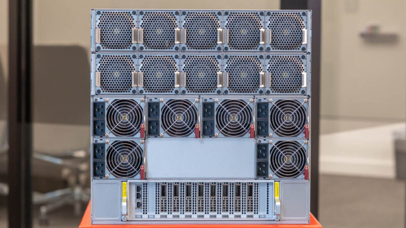 Supermicro Lambda Cologix Supermicro Nvidia HGX B200 8GPU Rear 5
