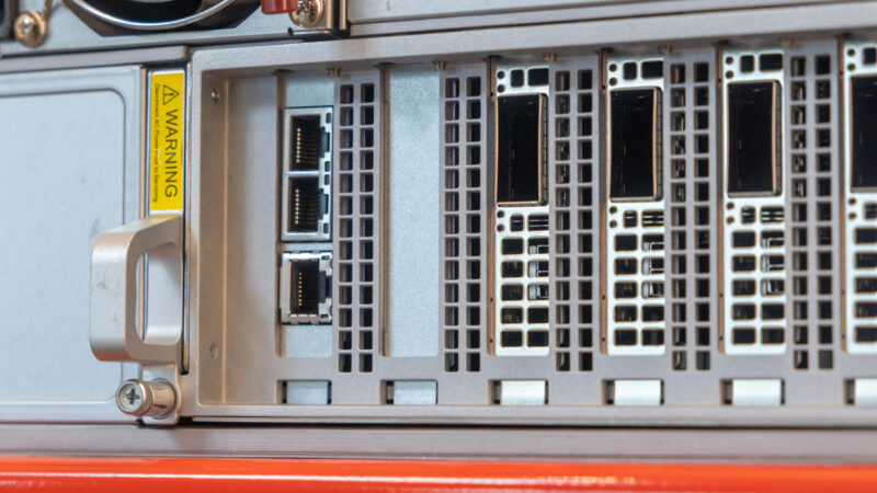 Supermicro Lambda Cologix Supermicro Nvidia HGX B200 8GPU Rear Ports 2