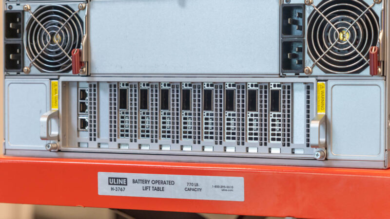 Supermicro Lambda Cologix Supermicro Nvidia HGX B200 Rear Ports 1