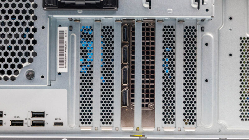 Lenovo ThinkStation P5 Workstation Rear IO Slots