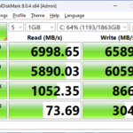 WD Blue SN5100 2TB CrystalDiskMark 1GB
