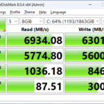 WD Blue SN5100 2TB CrystalDiskMark 8GB
