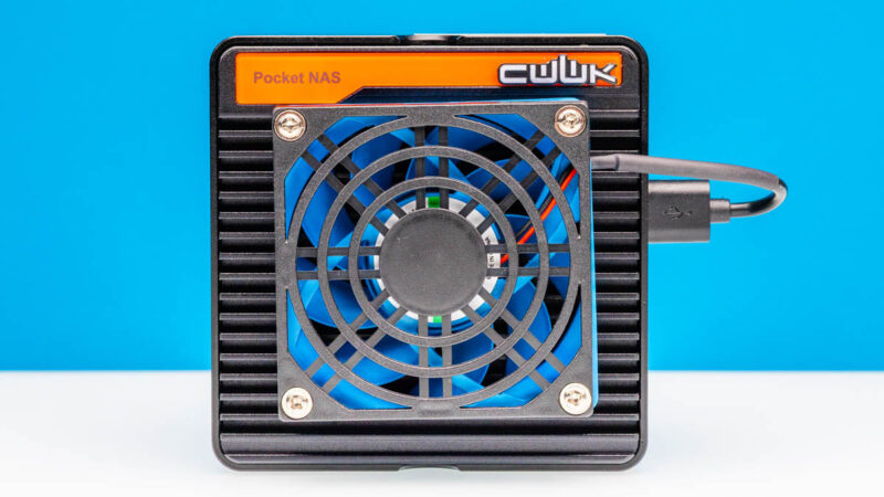 CWWK Pocket Nas Pocket PC Black Exterior Fan 1
